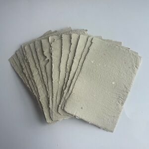 Handmade Yellowish Tan Paper 10 Sheets